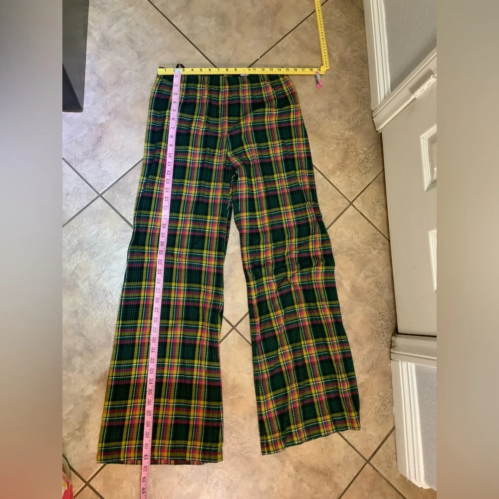 Savage Fenty By Rihanna Sleepwear Tied Up Tartan Open Back Pants Plaid M NWT - Picture 6 of 7